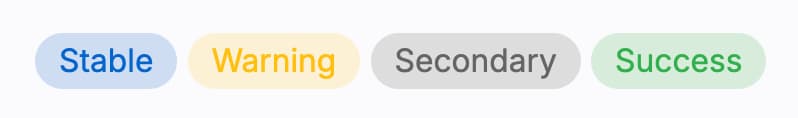 Screenshot of badges