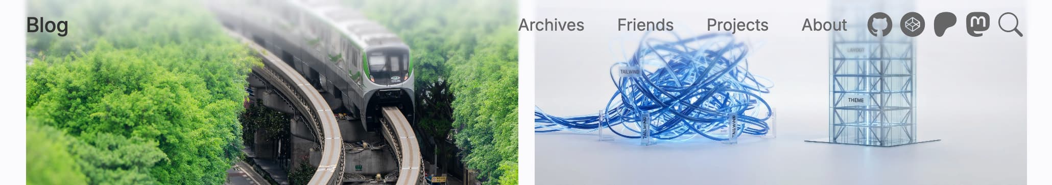 Screenshot of nav blur gradient