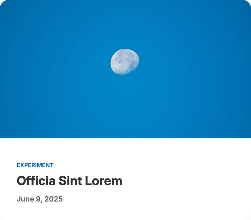 Screenshot of a post in post list without excerpt